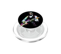 Rave President Abe Lincoln Tocando Guitarra gráfica EDM Art PopSockets PopGrip para MagSafe
