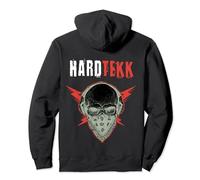Rave Techno Hardtekk EDM Skull Hardcore Sudadera con Capucha