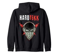 Rave Techno Hardtekk EDM Skull Hardcore Sudadera con Capucha