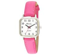 Ravel - Reloj Brighter Days Cuadrado para Mujer en Tono Plata - Cuarzo Analógico - R0141.05.2 - Rosa Fucsia