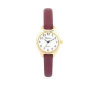 Ravel - Reloj de cóctel pequeño para mujer, Ciruela/tono dorado, Correa