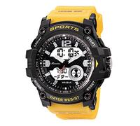 Ravel - Reloj de Cuarzo Ana-Digi para Hombre con Resistencia al Agua de 5ATM y Luz - RDT.2F - Amarillo