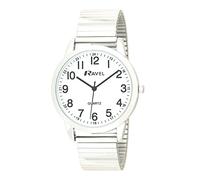 Ravel - Reloj de Cuarzo de Uso Diario para Mujer con Contador de Minutos Punteado - Cuarzo Analógico - R0232.21.1 - Brazalete Expansor de Acero Inoxidable