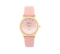 Ravel - Reloj de moda para mujer con textura dorada - Cuarzo analógico - R0145, rosa