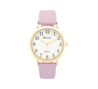 Ravel - Reloj de Mujer para Diario de Colores Pastel (Caja de 27 mm) - Cuarzo Analógico - R0137.27.2 - Morado/Color Oro