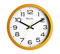 Ravel - Reloj de Pared Moderno de 25 cm para Oficina y Cocina - Cuarzo Analógico - RWC.25.9 - Ocre