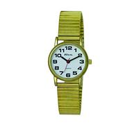 Ravel - Reloj de Pulsera Mujer de Acero Inoxidable con Números Grandes y Manecillas Audaces - Cuarzo Analógico - R0208.01.2S - Color Dorado/Esfera Blanca