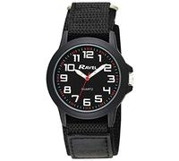Ravel - Reloj de Trabajo Moderno para Caballero con Correa de Cierre fácil - Analógico Cuarzo - R1601.65.33 - Negro/Esfera Negra/Correa Negra