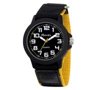 Ravel - Reloj de Trabajo Moderno para Caballero con Correa de Cierre fácil - Analógico Cuarzo - R1601.65.9 - Negro/Reflejos Amarillos