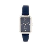 Ravel - Reloj rectangular clásico de moda para mujer - Cuarzo analógico - R0144, Tono azul y plateado