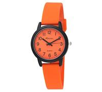 Ravel - Reloj Summer in Black para Mujer con Correa de Silicona (Caja de Reloj de 30 mm) - Cuarzo Analógico - R1813.8 - Naranja Brillante