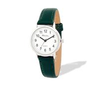 Ravel - Reloj unisex clásico diario - Cuarzo analógico - R0129, Esfera verde/plateada/blanca con números, Unisex - 36mm case, Correa