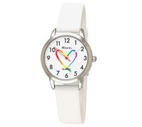 Ravel - Reloj Unisex con Diseño de Arco Iris con Correa de Silicona (Caja de Reloj de 30 mm) - Cuarzo Analógico - R1812.4S - Blanco/Esfera Arco Iris