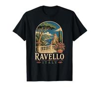 Ravello Italia Vintage Travel Poster, Recuerdo de la Costa de Amalfi Camiseta
