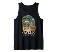 Ravello Italia Vintage Travel Poster, Recuerdo de la Costa de Amalfi Camiseta sin Mangas