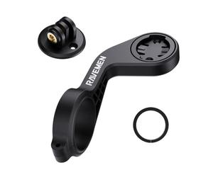 RAVEMEN AOM01 Soporte Compatible con Garmin/COOSPO/CYCPLUS/iGPSPORT Ciclocomputadores, Compatible con cámara de acción/FR160(Manillares de 31,8 mm)