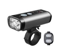 RAVEMEN PR2400 Faro Delantero Bicicleta, 2400 lumenes, Negro
