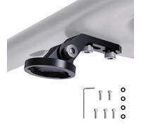 RAVEMEN Support inférieur en Aluminium pour guidon intégré/Fixation Double 3,2 mm pour éclairages de vélo de Route/Caméra d'action, Compatible Garmin