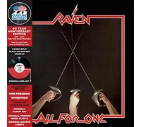 RAVEN - ALL FOR ONE (HALF/HALF BLACK & RED VINYL) LP [Vinilo]