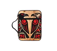 Raven And Eagle - Bolsa de estudio bíblico con asas, organizador resistente al agua para viajes a la iglesia, soporte para bolígrafo, tableta, bolsillo para diario