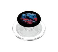Raven Bird Mountain Forest Wilderness Nature Gothic Art PopSockets PopGrip para MagSafe
