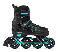 Raven Expert - Patines para niñas y niños, Quad, Patines para Adultos y niños - Patines con Ruedas - Rodamientos ABEC-7, Ruedas de Goma - Ajustables - Mint, 37-40 (23,5-26 cm)