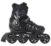 Raven Expert - Patines para niñas y niños, Quad, Patines para Adultos y niños - Patines con Ruedas - Rodamientos ABEC-7, Ruedas de Goma - Ajustables - Black, 37-40 (23,5-26 cm)