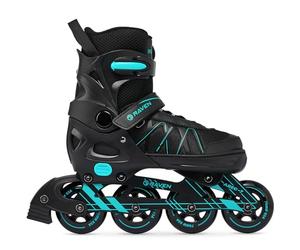 Raven Expert - Patines para niñas y niños, Quad, Patines para Adultos y niños - Patines con Ruedas - Rodamientos ABEC-7, Ruedas de Goma - Ajustables - Mint, 37-40 (23,5-26 cm)