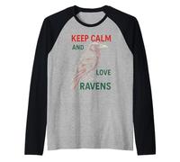 Raven Love Noche espeluznante Academia oscura Camiseta Manga Raglan