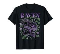 Raven Nevermore Edgar PoE inspiró gótico Vintage Floral Camiseta