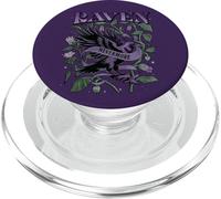 Raven Nevermore Edgar PoE inspiró gótico Vintage Floral PopSockets PopGrip para MagSafe