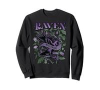 Raven Nevermore Edgar PoE inspiró gótico Vintage Floral Sudadera