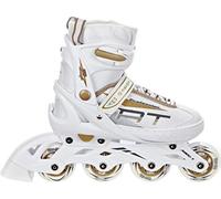 RAVEN Patinaje en línea Profession Ajustable y cambiable tamaño para Adultos niños Hombres Mujeres Blanco/Oro, 38-42(25cm-27,5cm)