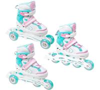 Raven - Patines para niñas y niños, Adultos - 3 en 1 con Ruedas en línea, para Aprender - Ajustables - Lia Mint, 27-30 (16,5-18,5 cm)