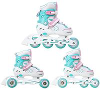 Raven - Patines para niñas y niños, Adultos - 3 en 1 con Ruedas en línea, para Aprender - Ajustables - Lia Mint, 34-37 (21,5-24 cm)