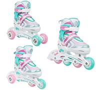 Raven - Patines para niñas y niños, Adultos - 3 en 1 con Ruedas en línea, para Aprender - Ajustables - Lia Plus Mint, 34-37 (21,5-24 cm)