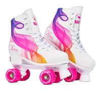 Raven - Patines para niñas y niños, Adultos, Patines en línea, Freno de PVC Resistente, Ruedas de Goma, Serena Orange/Pink, 31-34 (20-21,5 cm)