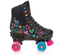 Raven - Patines para niñas y niños, Adultos, Patines en línea, Freno de PVC Resistente, Ruedas de Goma, Trista Black, 39-42 (25-26,5 cm)