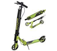 Raven - Patinete para niños y Adultos - Scooter - Patinete - Plegable, rodamientos ABEC-9, Manillar Ajustable en 4 Posiciones - Epic Lime con Freno de Mano, 145 mm