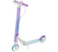 Raven - Patinete para niños y Adultos - Scooter - Patinete - Plegable, rodamientos ABEC-9, Manillar Ajustable en 4 Posiciones - Pastelle White/Mint con Freno de Mano, 145 mm