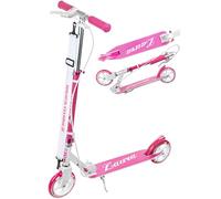 Raven - Patinete para niños y Adultos - Scooter - Patinete - Plegable, rodamientos ABEC-9, Manillar Ajustable en 4 Posiciones - Laura con Freno de Mano, 145 mm
