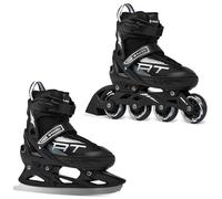 Raven Profession - Patines en línea 2 en 1 (Ajustables 38-42 (25-27,5 cm), Color Negro