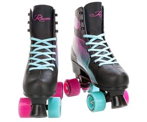 Raven Serena - Patines de ruedas de 39 a 42 adulto niño menta/rosa unisex talla ajustable Raven mujer niña Roller Quad adulto niño