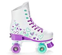 Raven Trista - Patines de Ruedas (20 cm - 21,5 cm), Color Verde y Morado