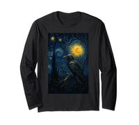 Raven Under Starry Night Moon Fantasy Art Scene Manga Larga