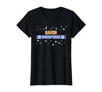 Raven Whisperer - Cuervo Divertido Camiseta gráfica económica, Mujer, Negro, M