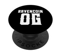 RAVENCOIN OG For Early RVN Adopters/GPU Ravencoin Miners PopSockets PopGrip Adhesivo