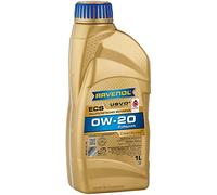 RAVENOL Aceite de motor 0W-20 ECS Aceite sintetico aceite ACEA A5/B5 API SN 1L Compatible con TOYOTA AYGO WNB1, KGB1, KIA RIO III UB
