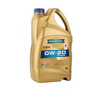 RAVENOL Aceite de motor 0W-20 VSH Aceite sintético HC (Hydro Cracked) ACEA C5 API SN Ultra Prof AV-L 5L Compatible con VW Polo V Hatchback 6R1, 6C1 up! Hatchback 121, 122, BL1, BL2, BL3, 123