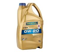 RAVENOL Aceite de motor 0W-20 VSH Aceite sintético HC (Hydro Cracked) Aceite para motor ACEA C5 API SN Ultra Prof AV-L 5L